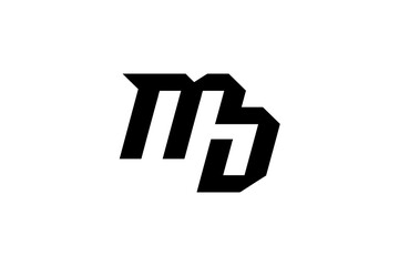 Initial Letter MD Logo Design 