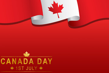Happy Canada Day, Canada flag background , 1st July Canada day.