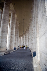 Saint Peter square - columns - Rome - Italy