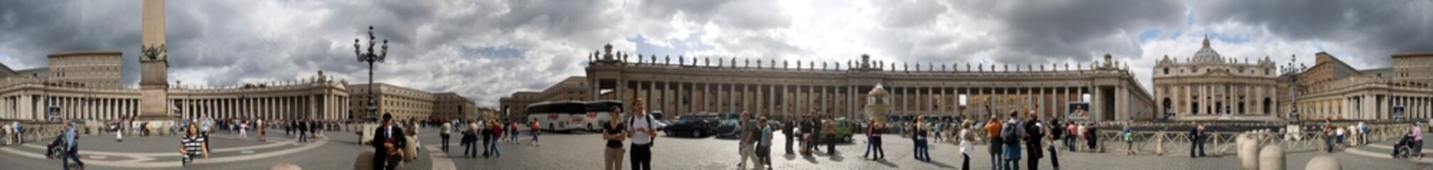 Saint Peter square - 360 deg panorama with files 3723 to 3731 - Rome - Italy