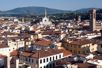 Overview of Florence city centre from the Campanille - Florence - Italy