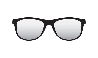 Fototapeta premium Eyeglasses vector isolated on white. Spectacles frame icon.