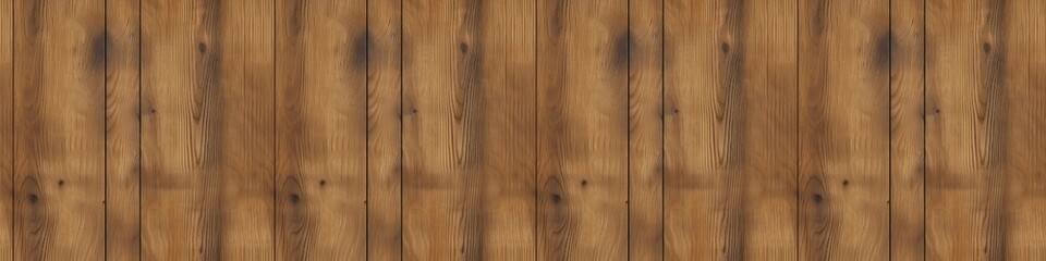 Old brown rustic dark grunge wooden timber wall or floor or table texture - oak wood background banner Generative AI