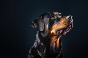 Obraz premium Deep and Focused Gaze of a Majestic Canine