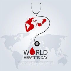 World Hepatitis Day is observed globally on July 28th each year to raise awareness about viral hepatitis and promote actions for its prevention, diagnosis, and treatment. - obrazy, fototapety, plakaty