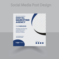 Social media post design for your corporate business, Instagram post banner