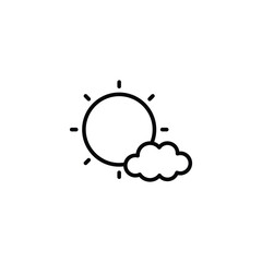 Sunny icon design with white background stock illustration