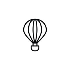Hot Air Balloon icon design with white background stock illustration