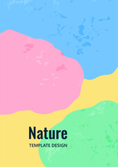 Bright colored wavy background. Template for your design. Vector