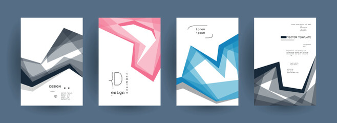 Abstract gradient vector background for business brochure cover design	