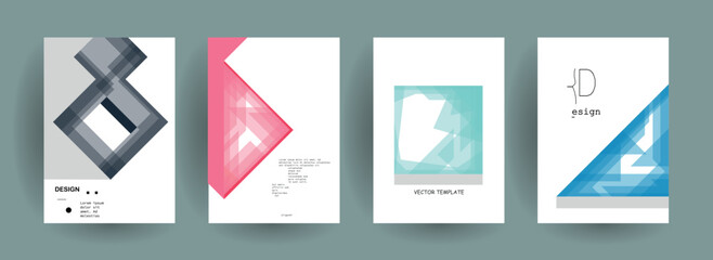 Abstract gradient vector background for business brochure cover design	