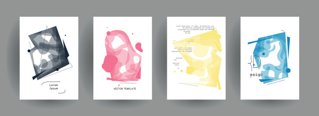 Abstract gradient vector background for business brochure cover design	