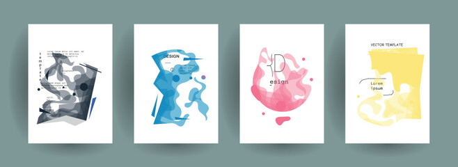 Abstract gradient vector background for business brochure cover design	