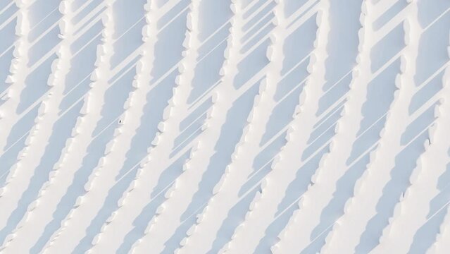 Abstract geometric modern white color background. Futuristic technology design. Abstract parametric interior. Blank opened 3D illustration mock-up. White circular building pale geometric pattern.