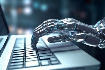 Digital Innovation: Robotic AI Hand Revolutionizes Business Typing