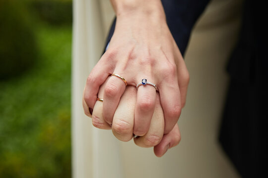 mano, uni&oacute;n, esposos, boda, amor, anillas, par, novia, novio, mujer, casado