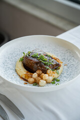 Food with stylish food plate