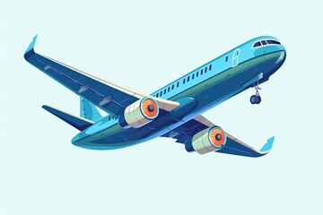 Illustrative View of Aeroplane. illustration. Generatiive AI