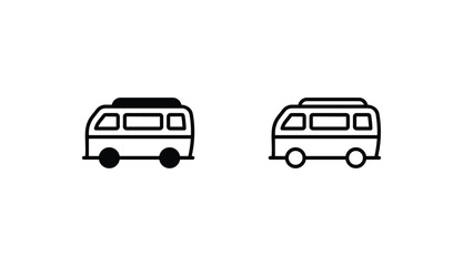 Van icon design with white background stock illustration