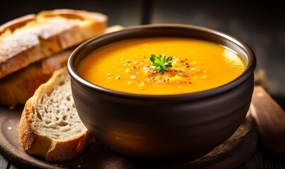 Pumpkin soup, generative ai