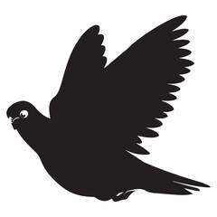 Flying Dove Silhouette