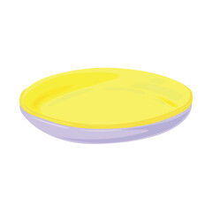 Plastic plates on white background