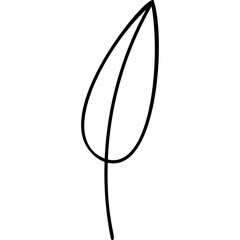 Line Art Leaf