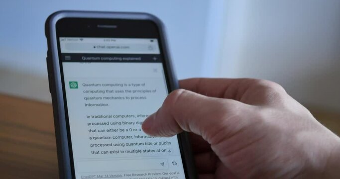 ChatGPT Answering Questions Ai Technology Concept