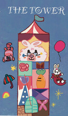 Tarot card the tower