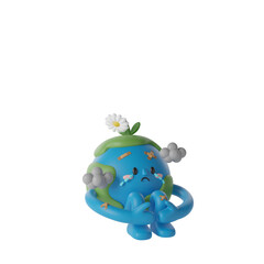 Cute Earth Planet 3d Illustration