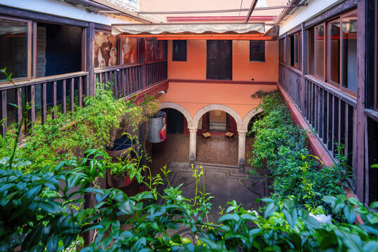 House of Sefarad Courtyard at Jewish Quarter (Juderia) - Cordoba, Andalusia, Spain