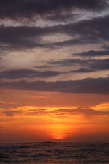 Fototapeta premium sunset over the ocean