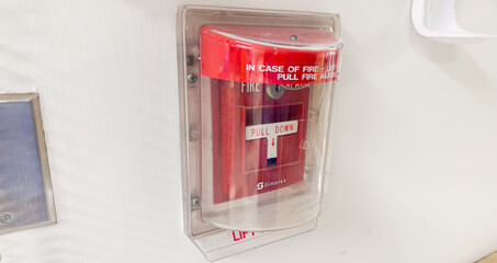 Fire alarm symbolizes safety, emergency preparedness, early warning, and protection against fire...