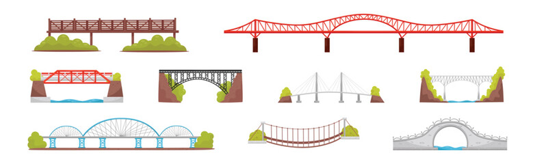 Different Bridge as Structure for Spanning Physical Obstacle Vector Set