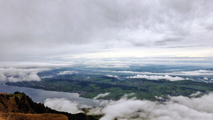fog in the mountains