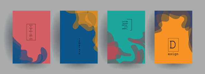 Abstract gradient vector background for business brochure cover design	