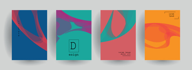 Abstract gradient vector background for business brochure cover design	