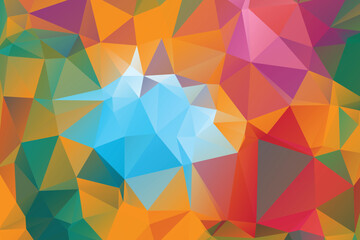 Obraz premium Low Poly vector abstract textured polygonal background. Blurry triangle design. Pattern can be used for background.