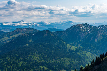 Hike at the Nagelfluhkette from Gunzesried over the Stuiben to the Steineberg