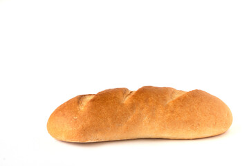 Image of a single sliced loaf of white bread on a white background.