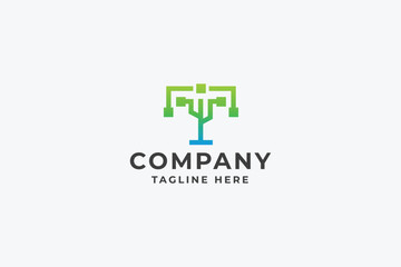 Technome Letter T Pro Logo Template
