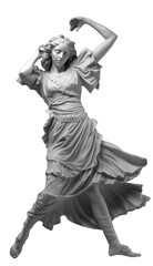 Obraz premium dancing woman white marble statue