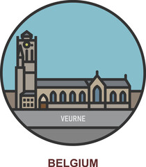 Veurne. Cities and towns in Belgium