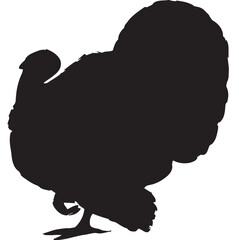 silhouette of a turkey
