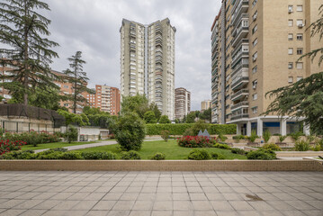Common landscaped areas of an urbanization