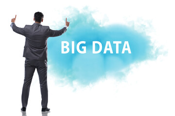 Big data concept with business people