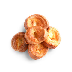 Tasty Yorkshire pudding isolated on white background