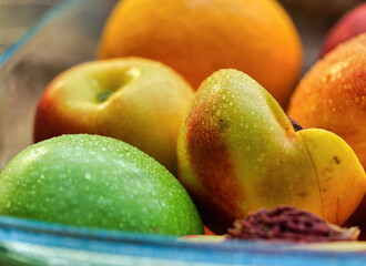 A healthy picnic with fruits at summer with friends