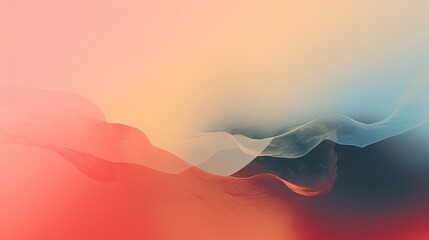  an abstract painting of a red, blue, and pink wave on a white background with a red and blue stripe on the bottom of the image.  generative ai