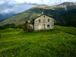 baita sulle Alpi